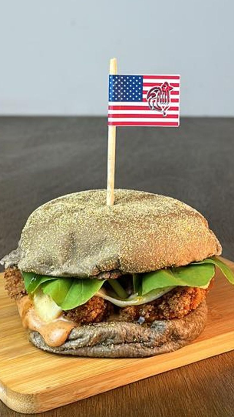 Burger no pão australiano
