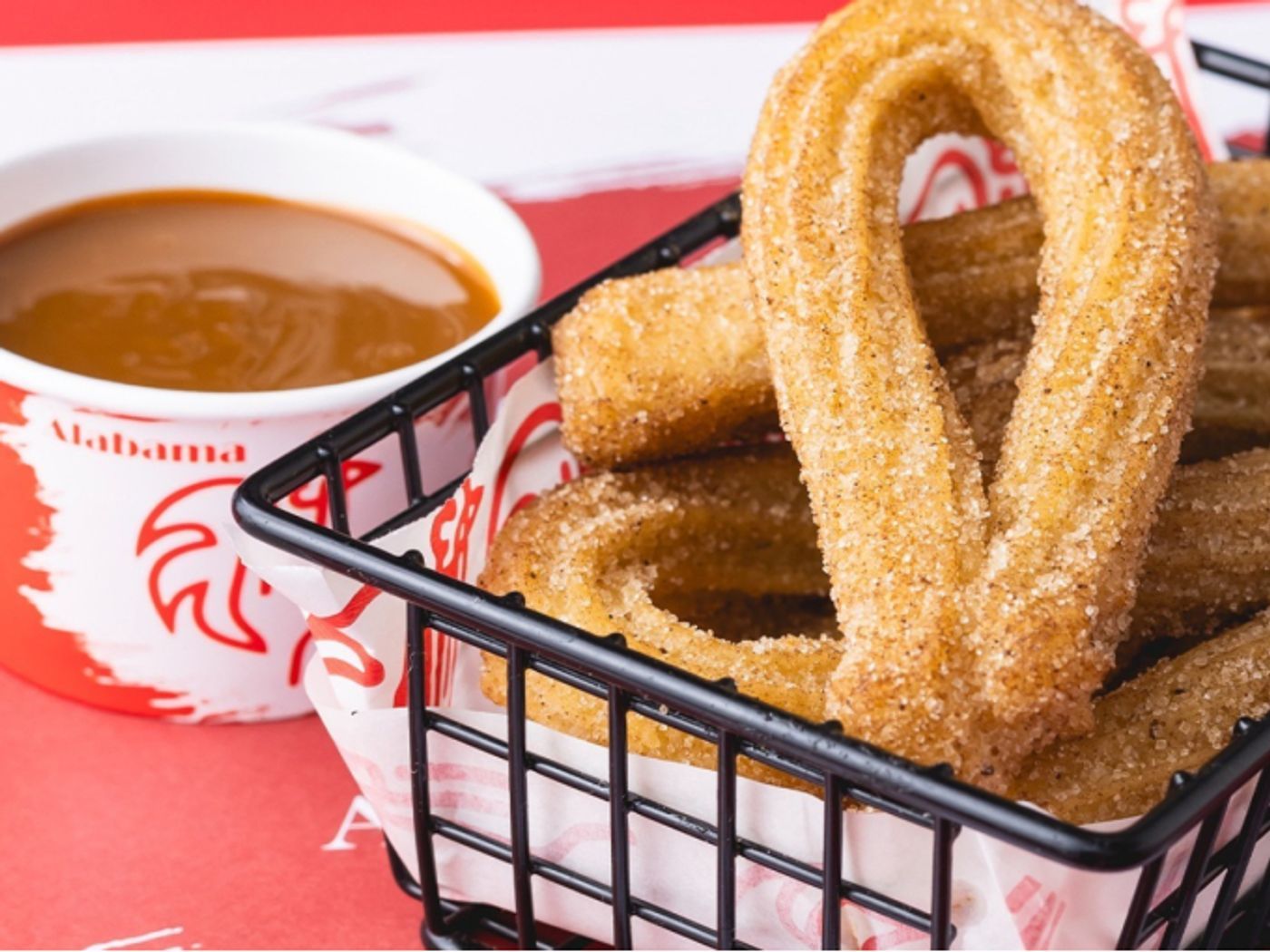 Churros Alabama com doce de leite